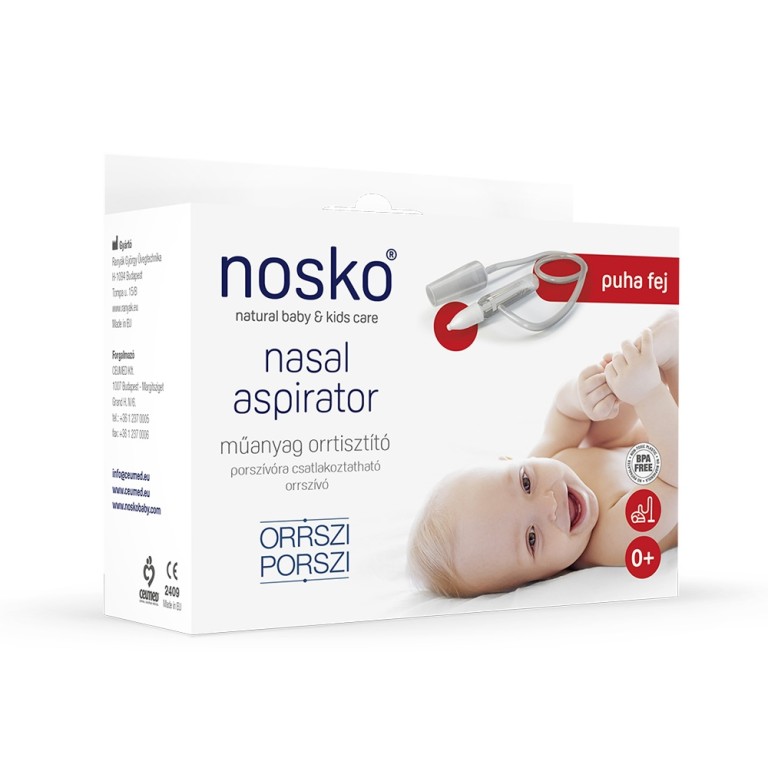 Nosko orrszi-porszi műanyag szett puha szívófejjel