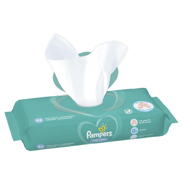  Pampers Fresh Clean törlőkendő  52 lap