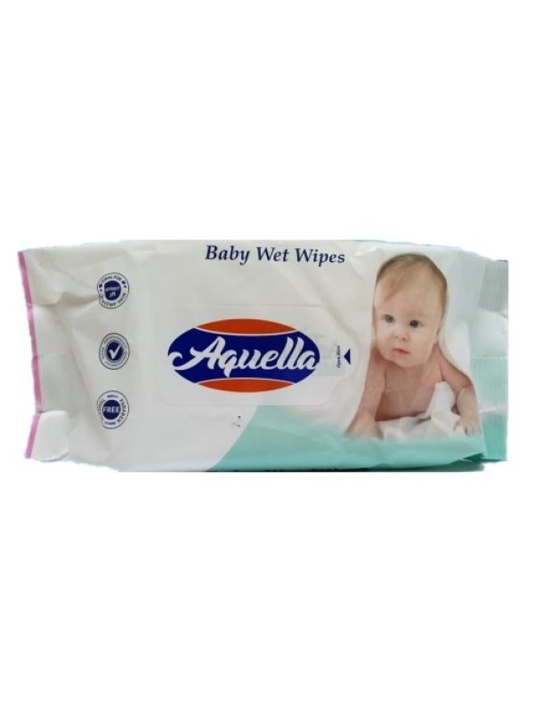 Aquella Kids Baby nedves törlőkendő Mix (kék, rózsaszín) 72lap