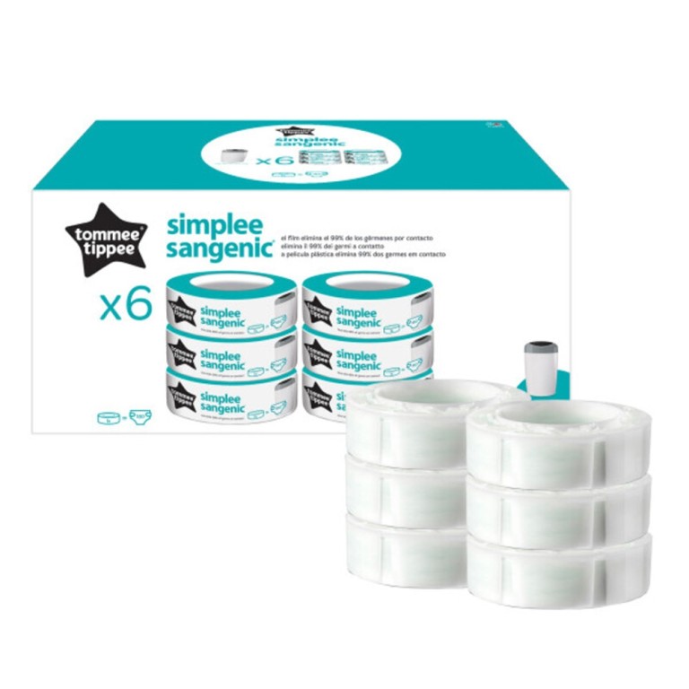 Tommee Tippee Simplee Sangenic utántöltő - 6db