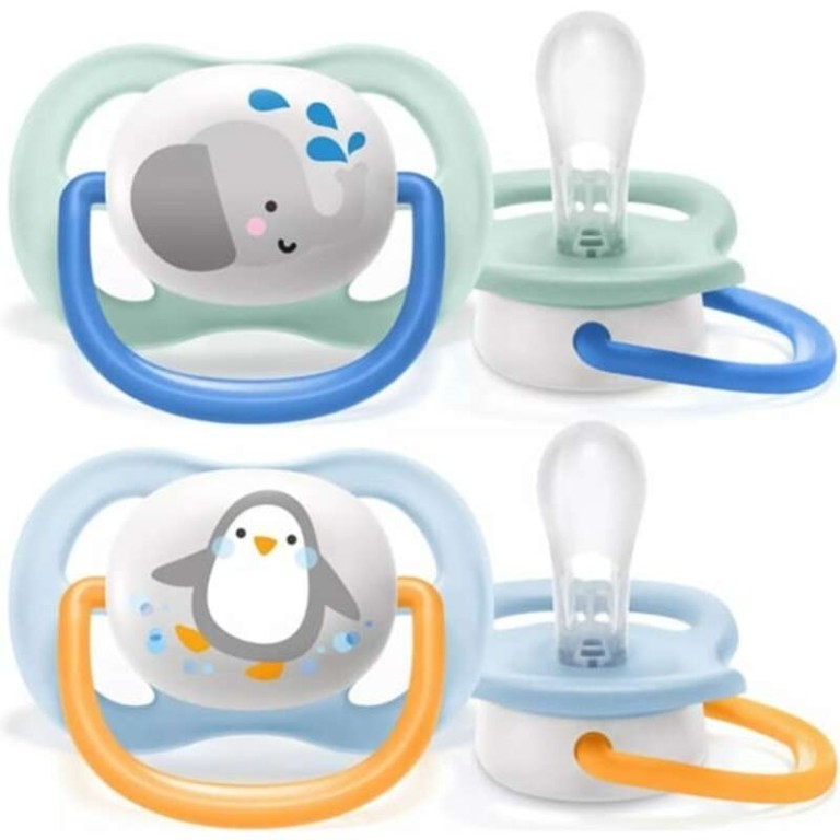 Philips AVENT játszócumi ultra air animals 0-6hó fiús 2db