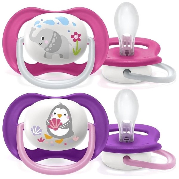 Philips AVENT játszócumi ultra air animals 6-18hó 2db 